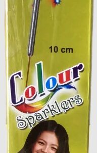 10 Cm Colour Sparkles - 10 Piece/Box