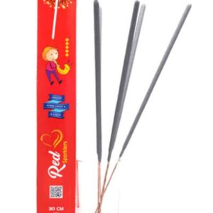 30 Cm Red Sparkles - 5 Piece/Box